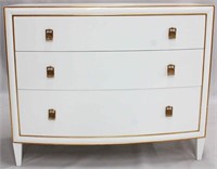 Alden Parkes Tiffany bow front 3 drawer chest