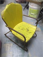 Small Metal Child's Outdoor Rocking Chair