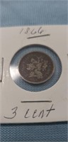 (1866) 3 Cent Coin