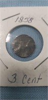 (1858) 3 Cent Coin