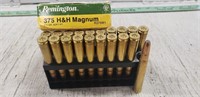 14 Rounds 375 H&H Magnum Ammo & 6 Empty Brass
