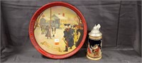 Valley Forge Beer Tray, German Stein