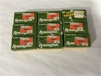 Nine boxes of 22 ammunition