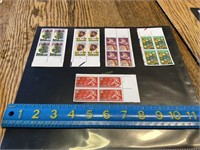 1987 Plate Blocks of 4 - mint never hinged