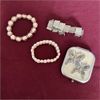 Bracelets & Compact Mirror