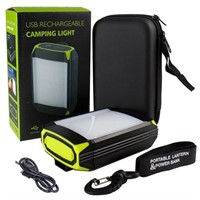 USB 15W LED Tent Lamp Lantern Waterproof Camping T