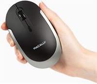 Macally Wireless Bluetooth Mouse for Laptop - Quie