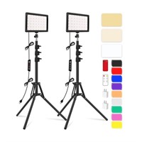 Unicucp 2 Packs LED Video Light Kit with 61.99" T