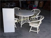 Expanding Table & 4 Chairs Set