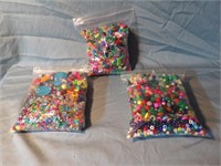 3 Bags of Beads