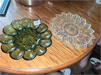 VINTAGE EGG TRAY AND TRAY