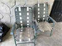 PAIR OF PATIO CHAIRS