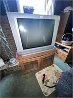 NICE WOOD CABINET WITH TV