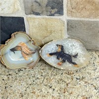 #2 Hand Painted Dogs on Geodes