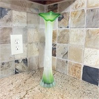 Modern Calla Lily/ Jack in the Pulpit Glass Vase
