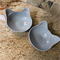 Cat Shape Bowls Cabinet Over DW