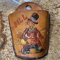 Handcrafted/ Hand Tooled Leather Bill Pouch