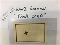 WWII German Death Card
