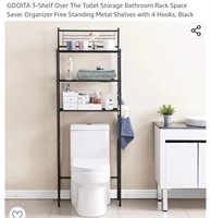 MSRP $40 3 Shelf Over Toilet Storage