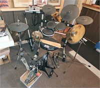 Lg drum set w/ lots of accessories