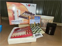 Assorted chess sets & more