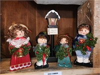 Assorted wooden carolers - lgst 14"