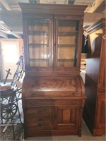 Antique desk/hutch - one pc loose - 85" t x 40" wx