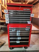 Craftsman 2 pc rolling tool cabinet base is 36" tx