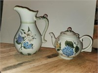 Teapot & pitcher by Princess House 12"