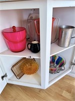 Contents in Lower Kitchen Corner Cabinet