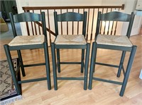 Three Counter Height Barstools in Kitchen
