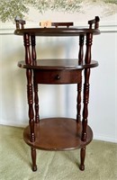 31" Vintage 3 Tier Wooden Stand - Taiwan