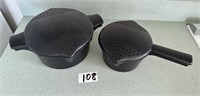 Pampered Chef Steamer Cooker Stainer Lot of 2