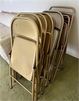 Mixed Lot of Metal Folding Chairs