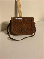 Hand made leather purse