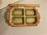 Vintage Japanese divided ceramic tray