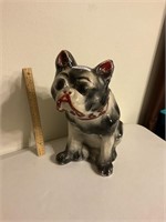 Vintage ceramic bulldog 14” tall