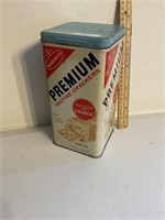 Nabisco premium saltine cracker tin