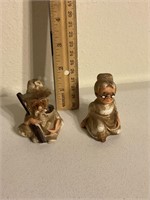 Vintage old man & woman S&P shakers