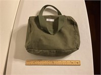 Vintage Army green zippered bag