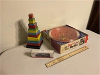 Toy lot, Don’t Lose Your Marbles, block stand,