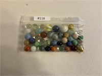Vintage aridity marbles (40+) & shooter