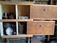 Small cupboard full of various parts, Buyer MUST