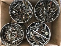 Tobacco Cans filled with Screws