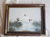 Original Duck Oil Painting signed by artist.