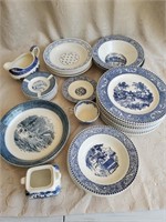 Box lot of Vintage Porcelain Dishes.  Mixture of