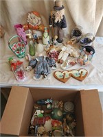 Big box lot of vintage Home decorations including