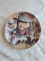John Wayne Autographed Collectible Plate
