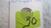 1967 Singapore 5 Cent