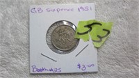 1951 Great Britian 6 Pence